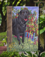 Black Labrador Retriever Flag Garden Size PPP3028GF