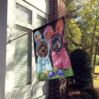 Cairn Terrier Easter Bunnies Flag Canvas House Size PPP3046CHF