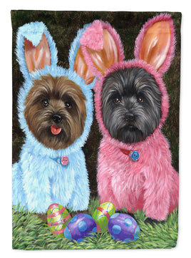 Cairn Terrier Easter Bunnies Flag Canvas House Size PPP3046CHF