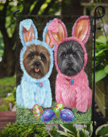 Cairn Terrier Easter Bunnies Flag Garden Size PPP3046GF