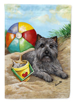 Cairn Terrier At the Beach Flag Garden Size PPP3048GF