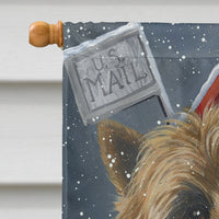 Cairn Terrier Christmas Letter to Santa Flag Canvas House Size PPP3054CHF