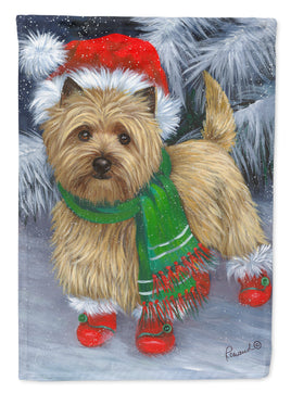 Cairn Terrier Christmas Red Boots Flag Canvas House Size PPP3058CHF