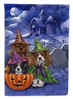 Cavalier Spaniel Halloween House Flag Canvas House Size PPP3064CHF