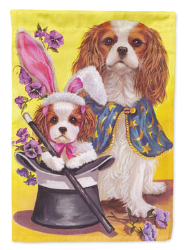 Cavalier Spaniel Easter Magic Flag Canvas House Size PPP3065CHF