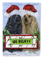 Cocker Spaniel Christmas Flag Canvas House Size PPP3075CHF