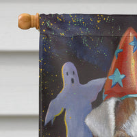 Jack Russell Terrier Halloween Flag Canvas House Size PPP3105CHF