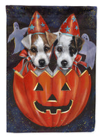 Jack Russell Terrier Halloween Flag Canvas House Size PPP3105CHF