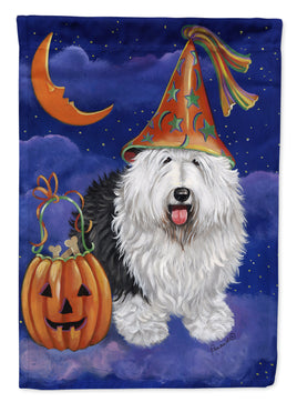 Old English Sheepdog Halloween Flag Canvas House Size PPP3118CHF