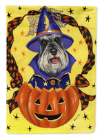 Schnauzer Halloween Flag Canvas House Size PPP3161CHF