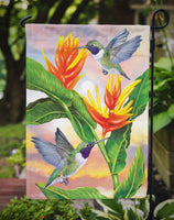 Black Chinned Hummingbirds Golden Heliconia Flag Garden Size PRS4021GF