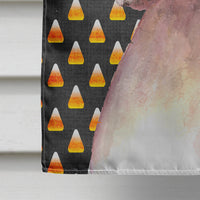 Cooper Candy Corn Boxer Halloween Flag Canvas House Size RDR3008CHF