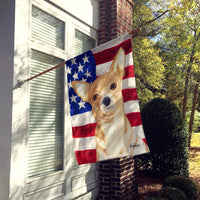 USA American Flag Chihuahua Flag Canvas House Size RDR3009CHF