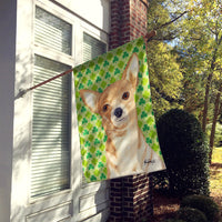 Chihuahua St Patrick's Day Flag Canvas House Size RDR3013CHF