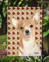 Chihuahua Fall Leaves Flag Garden Size RDR3015GF