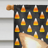 Candy Corn Chihuahua Halloween Flag Canvas House Size RDR3016CHF