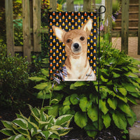 Candy Corn Chihuahua Halloween Flag Garden Size RDR3016GF