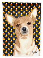 Candy Corn Chihuahua Halloween Flag Garden Size RDR3016GF