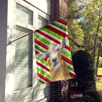 Candy Cane Goat Christmas Flag Canvas House Size RDR3022CHF