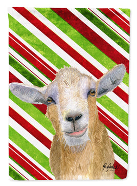 Candy Cane Goat Christmas Flag Canvas House Size RDR3022CHF