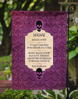 Goulish Menu including Eye Screen and Snake soup Halloween Flag Garden Size