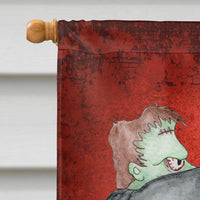 Little House of Horrors with Frankenstein Halloween Flag Canvas House Size