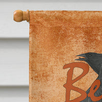 Beware of the Black Crows Halloween Flag Canvas House Size