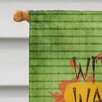 Witches and Warlocks Halloween Flag Canvas House Size