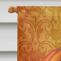 October Pumpkin Halloween Flag Canvas House Size