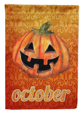 October Pumpkin Halloween Flag Canvas House Size