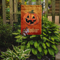 October Pumpkin Halloween Flag Garden Size