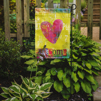 Artsy Welcome Heart Flag Garden Size SB3099GF