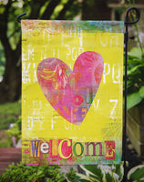 Artsy Welcome Heart Flag Garden Size SB3099GF