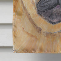 USA American Flag with Pug Flag Canvas House Size