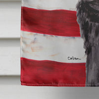 USA American Flag with Pug Flag Canvas House Size