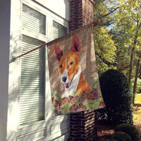 Basenji Flag Canvas House Size