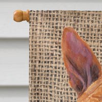 Basenji Flag Canvas House Size