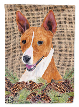 Basenji Flag Canvas House Size