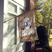 Shih Tzu Flag Canvas House Size