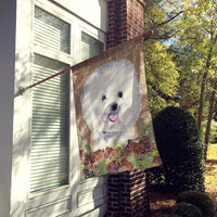 Bichon Frise Flag Canvas House Size