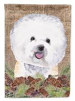 Bichon Frise Flag Canvas House Size