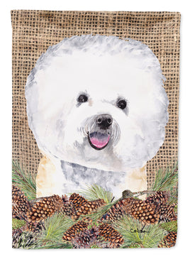 Bichon Frise Flag Garden Size