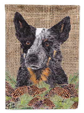 Australian Cattle Dog Flag Canvas House Size