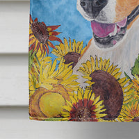 Basenji Flag Canvas House Size