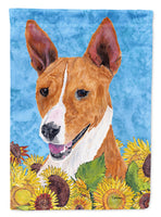 Basenji Flag Canvas House Size