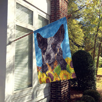 Australian Cattle Dog Flag Canvas House Size