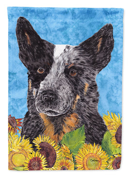 Australian Cattle Dog Flag Canvas House Size