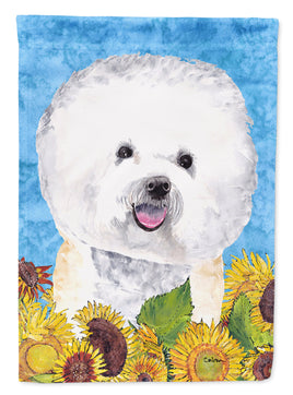 Bichon Frise Flag Canvas House Size