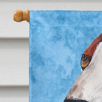 Basset Hound Flag Canvas House Size