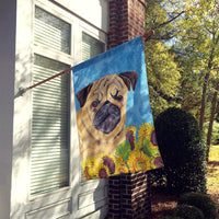 Pug Flag Canvas House Size